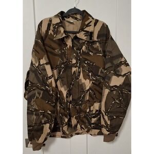 Predator Camouflage USA Jacket Men's XL 100% Cotton Made in USA YKK Unlined Camo